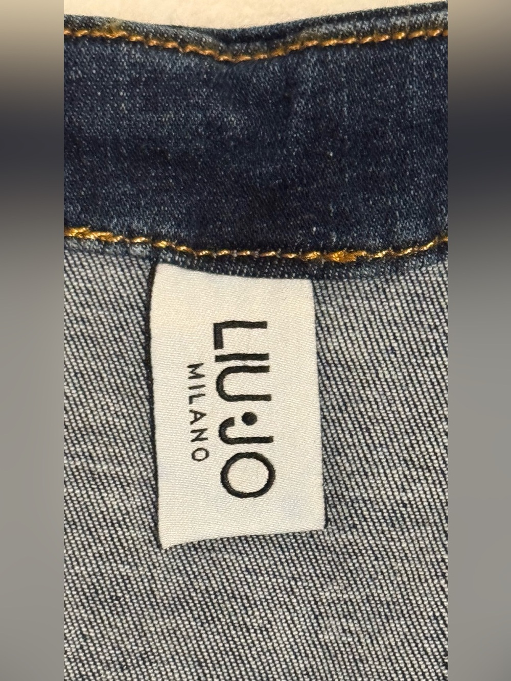 NEW Liu Jo Milano Short Denim Dress Dark Wash 3/4 Sleeves Size US 4 - Picture 7 of 12